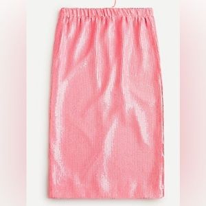 J crew Pink Sequin Skirt